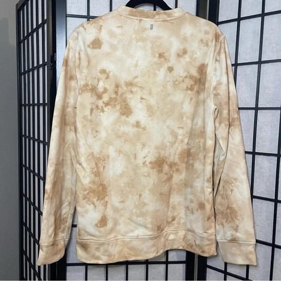NOBULL Beige Tie-Dye Crewneck Sweater - Picture 2 of 3